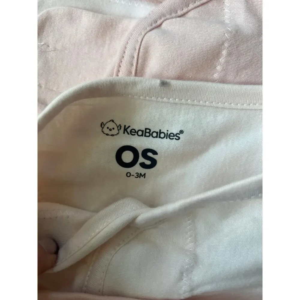 NEW* KeaBabies Angelic Blush 3-Pack Soothe Swaddle Wraps Size Small 0-3 mo.